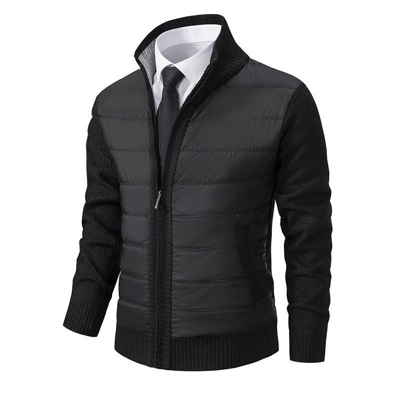 Campera hombre casual hilo y nylon - Negro